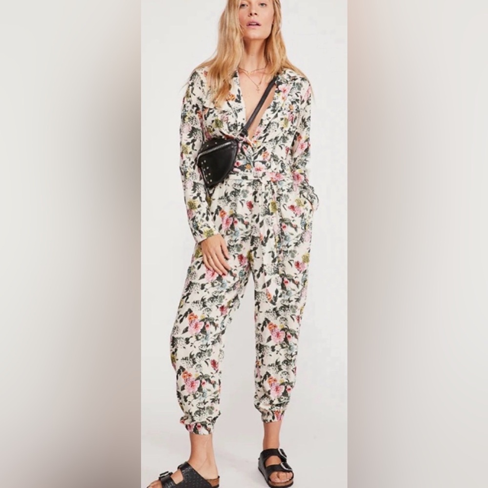 Free Prople Sierra one piece jumpsuit‎ floral boho small